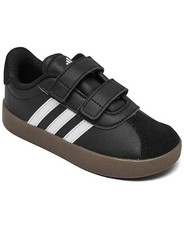 Toddler Adidas VL Court 3.0 CF SyntheticID9156 00 Black White 100 Authentic New