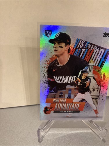 2025 Topps Series 1 Coby Mayo Home Field Advantage SP RC #HA-14 ORIOLES - Picture 3 of 4