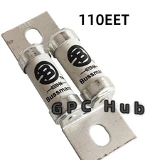 1PC Bussmann 110EET 110 Amp (110A) 690VAC, Fast Acting, Bolt Mount, T Type Fuse