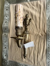 Antique Brass Sepulchre Candle Style Wall Sconce Light by DOMO : NEW WITH TAGS