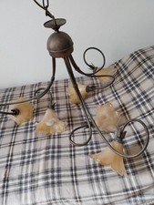 Lampadario stile Liberty floreale – 5 luci