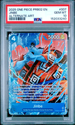 Jinbe (Alternate Art) graded PSA 10 for sale on eBay