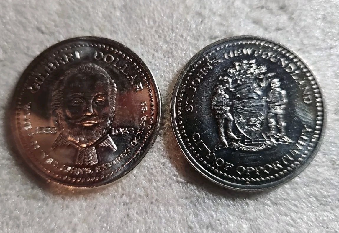 1983 St John's Newfoundland Trade Dollar Token Gilbert