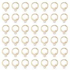 40pcs Gold French Earwires Leverback Earring Hooks Alloy Jewelry Crafts 16x12 mm