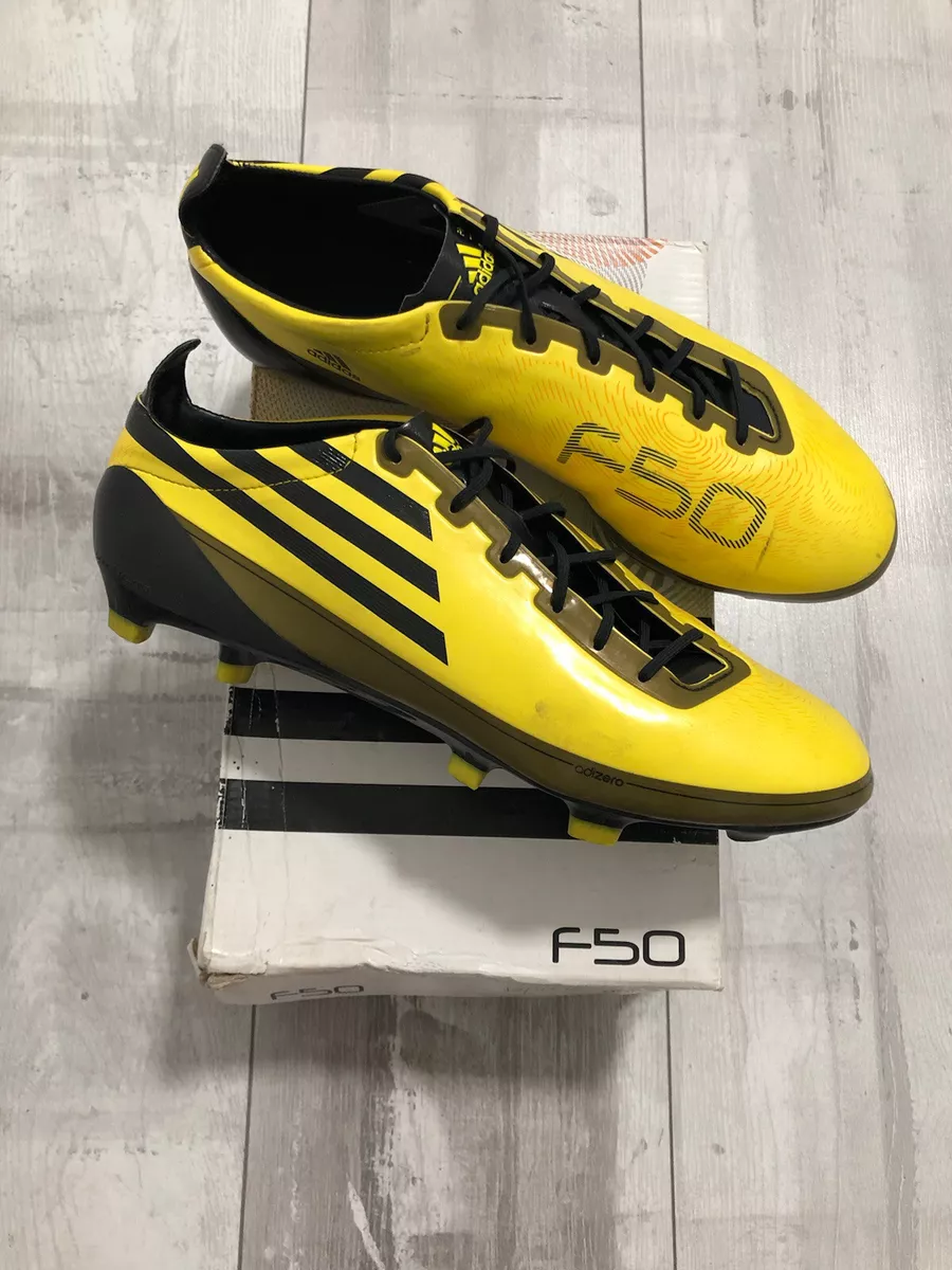 Abrazadera Foto Renunciar Adidas F50 Adizero Yellow Football Soccer Cleats US10 1/2 Rare Boots | eBay