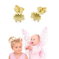 MäDchen Tiermotiv Schaf Ohrstecker SchäFchen Kinder Ohrringe Aus Echt Gold 333