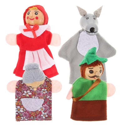  4 Pcs Finger Doll Toy Board Game Marionette Puppet Kids Toys