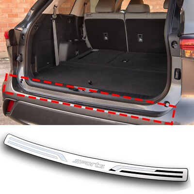 #ad #ad For 2021 Toyota Highlander Accessories Steel Rear Bumper Protector Guard Trim $31.42
