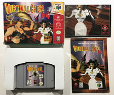 Virtual Chess Nintendo 64 N64 Authentic Original Box Manual Complete