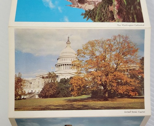 Vintage Washington DC Travel Fold-Out Souvenir Post Card - Picture 16 of 18