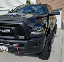 Bug Shield Hood Protector MATTE BLACK (2009-2018 DODGE RAM 1500) Deflector Guard