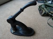 Vintage Embossing Press  Stamp cast iron and brass