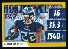 2020 Score DERRICK HENRY Next Level Stats Gold *Titans* NRMT-MT++