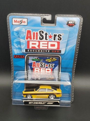 Chevrolet Vega 1971 Maisto All Stars rojo exclusivo 100 raro - Imagen 4 de 7