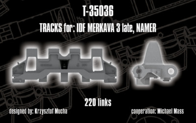 1/35 QuickTracks T-35036 Tracks for IDF Merkava Mk 3 (late) & IDF Namer
