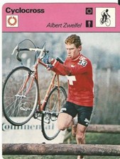 1977-79 Sportscaster Card, #16.11 Cycloross, Albert Zweifel, Switzerland
