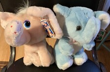 Vintage Plush Elephants 1990