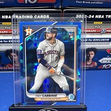 2024 Bowman Chrome Sapphire Edition - #100 Trey Cabbage (RC)