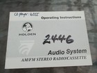 <!--F#f_0-->GENUINE VT COMMODORE EUROVOX SERIES AUDIO SYSTEM HANDBOOK HPB-7975<!--F/-->