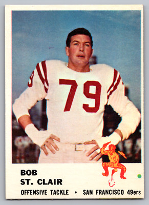 1961 FLEER #63 BOB ST. CLAIR 49ers