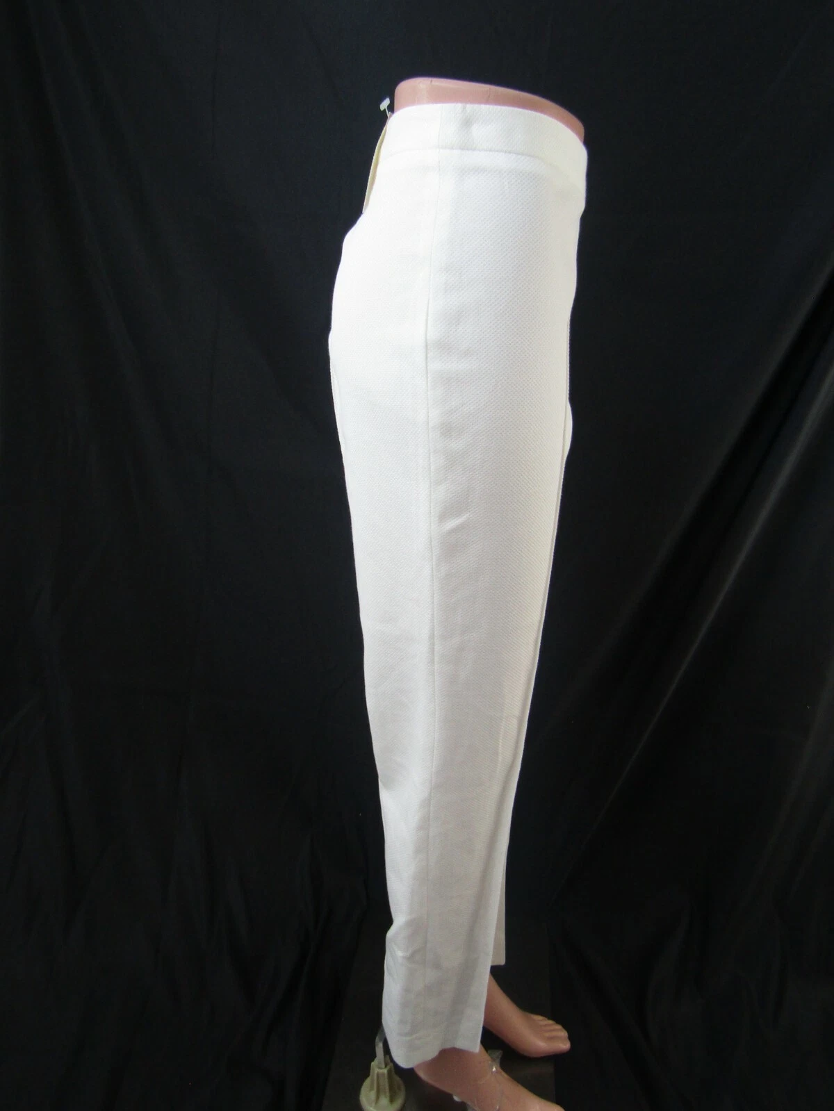 NWT Moschino Cheap+ Chic White Side Zip Pant Size 6 40 Retail $475
