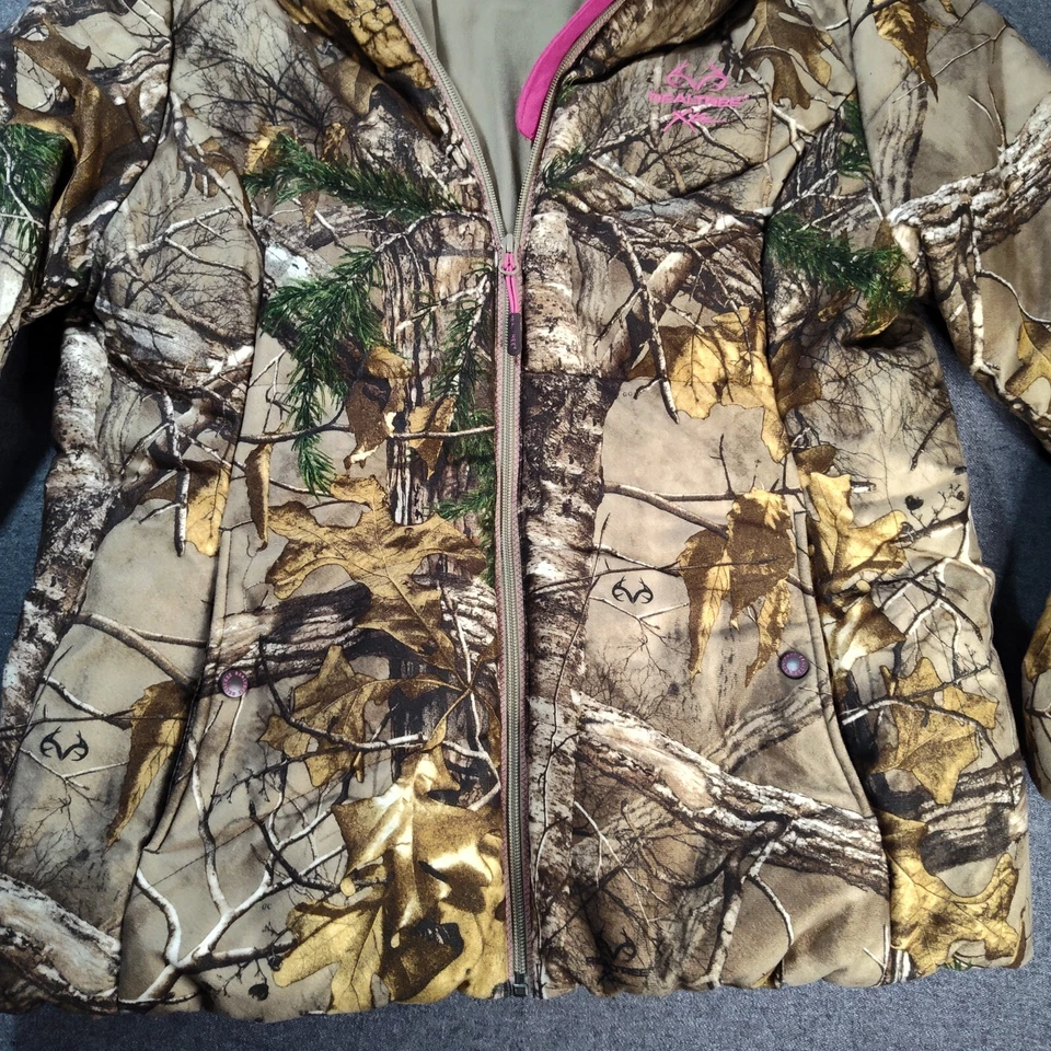 Realtree Xtra Womens Camo Jacket Size XL (46-48) Camouflage Full Zip NO HOOD - Image 3 of 4