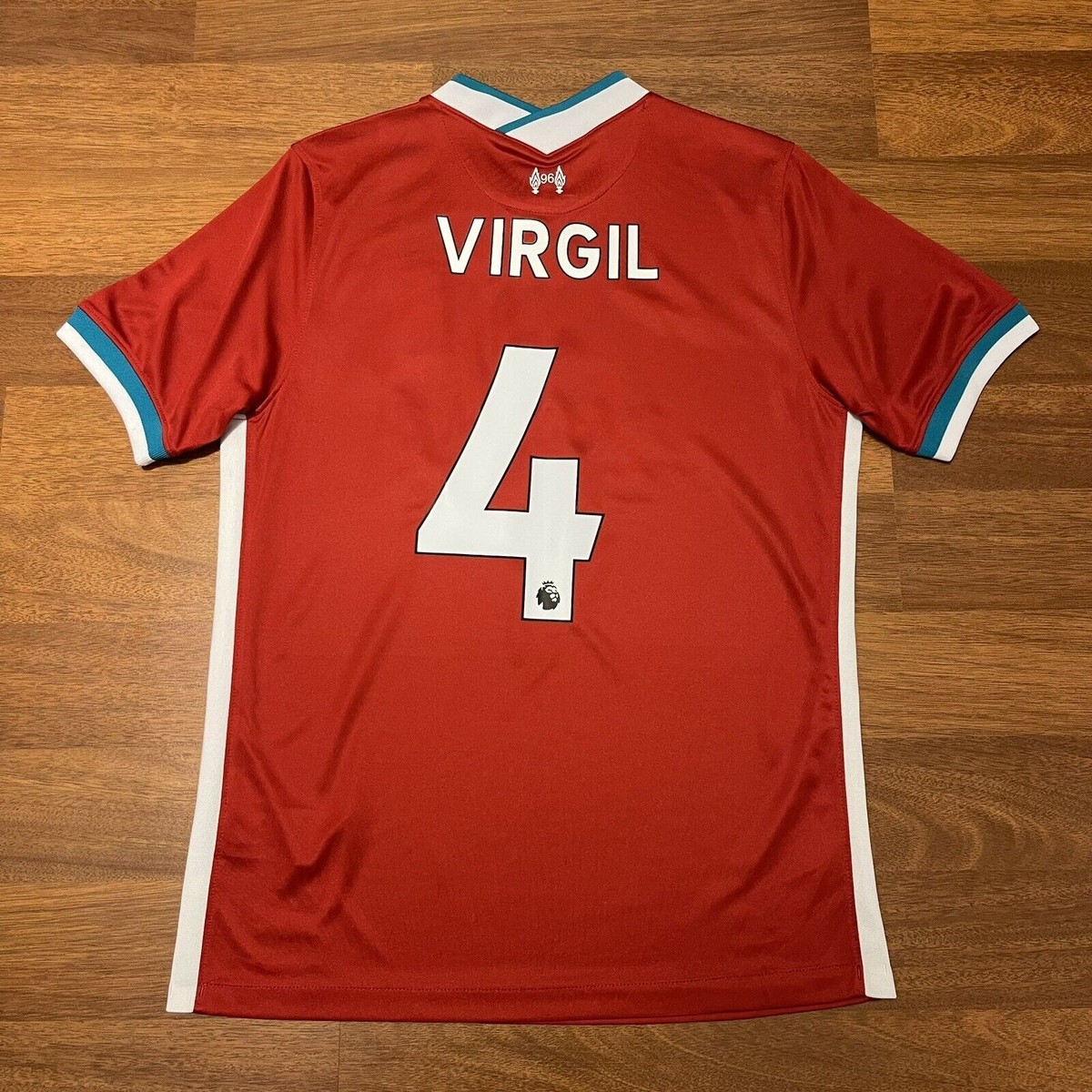 LIVERPOOL NIKE 2020/2021 FOOTBALL HOME JERSEY #4 VIRGIL SIZE “M