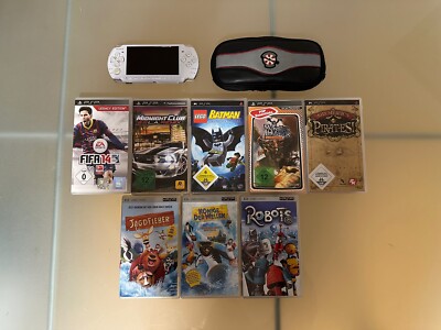 Sony PSP 2000 Slim & Lite Ice Silver Handheld-Spielkonsole