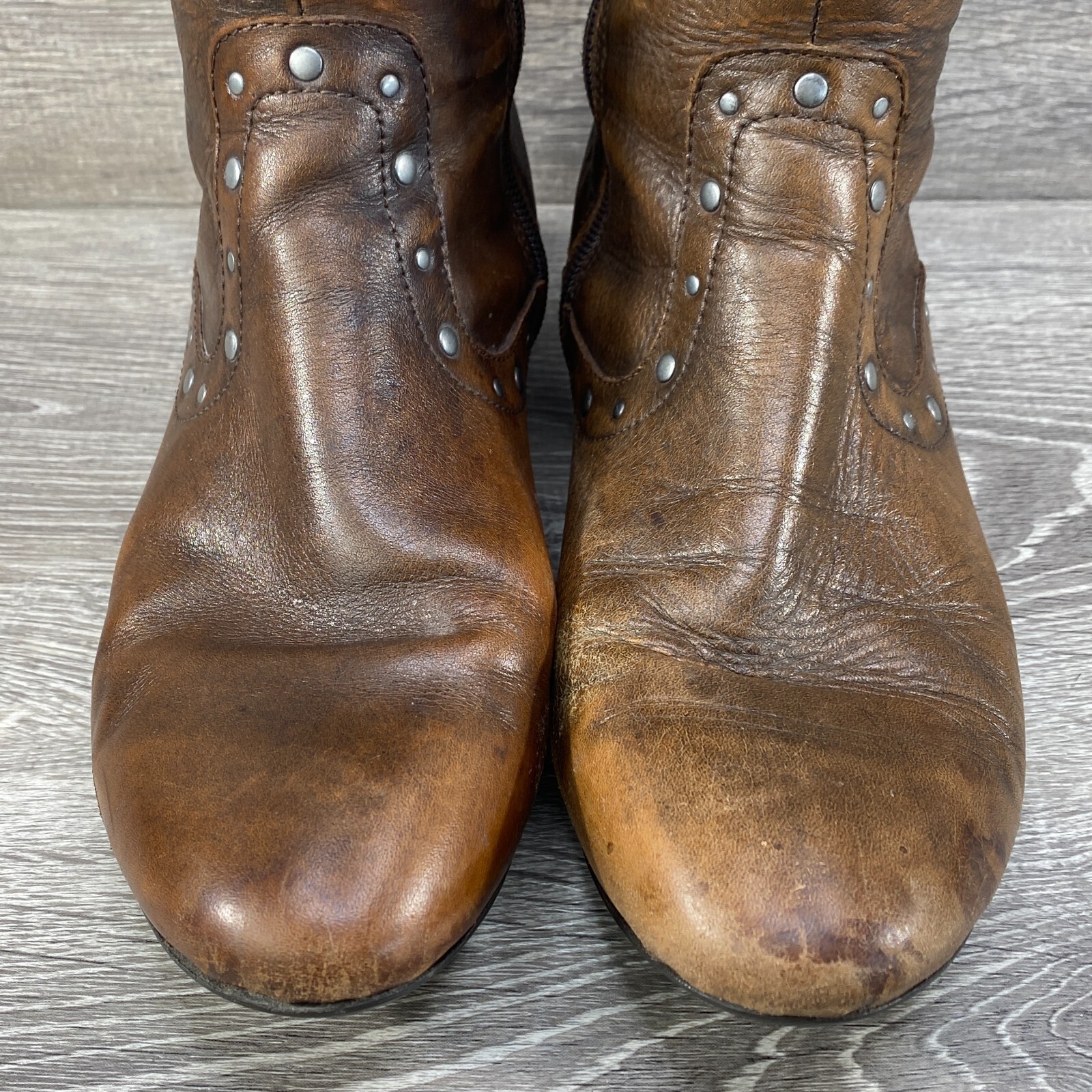 Born Boc Womens Size 8.5 / 40 Brown Leather Tall Lizzie Knee High Side