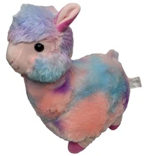Kellytoy Llama 12" Alpaca Plush Pastel Rainbow Stuffed Animal Multicolor Easter