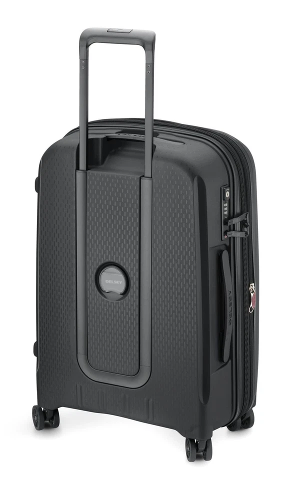 DELSEY PARIS 4 Double Rolls Cabin Trolley Slim Line 55 Trolley Black - Bild 3 von 4