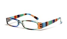 Calabria Striped Womens Reading Glasses Match Case R576 33 Color Power to Choose