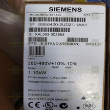 New in box Siemens MASTER 420 6SE6420-2UD21-1AA1 6SE6 420-2UD21-1AA1