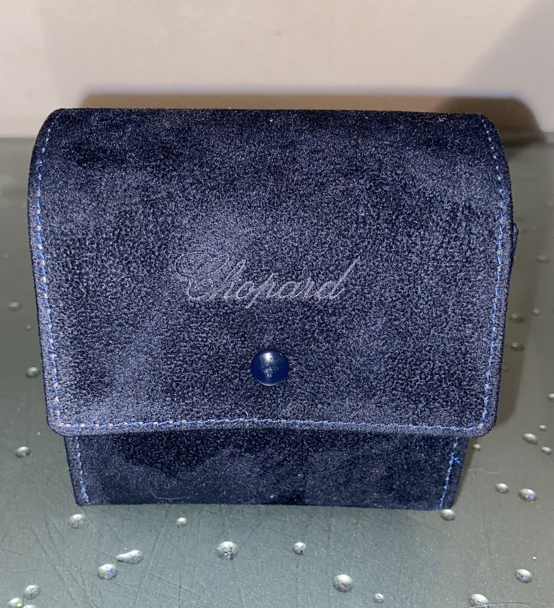 Chopard midnight blue suede watch travel case/ pouch s-l1200.jpg main image 4