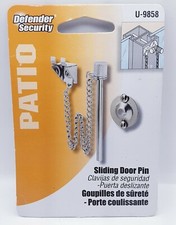 NOS Lock for Sliding Glass Patio Door Steel Security Pin Stick NEW 2014