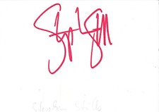 Stephen Stills autograph signed 10x15 cm index card