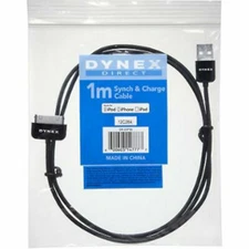 NEW Dynex DX-DIP30 30-Pin USB Charge-Sync Cable for iPhone 3G 3GS 4 4S iPod iPad