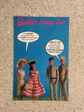 1989 American Postcard Co Nostalgic Barbie #1323 Dating Tips