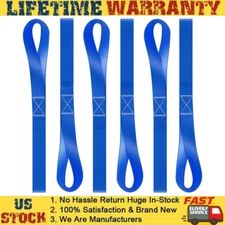 6X 4500 lb Soft Loop Tie Down Straps Ratchet Car Motorcycle Bike Luggage Ratchet