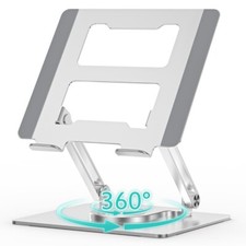 Laptop Stand for Desk, Adjustable Computer Stand with 360  Rotating Base