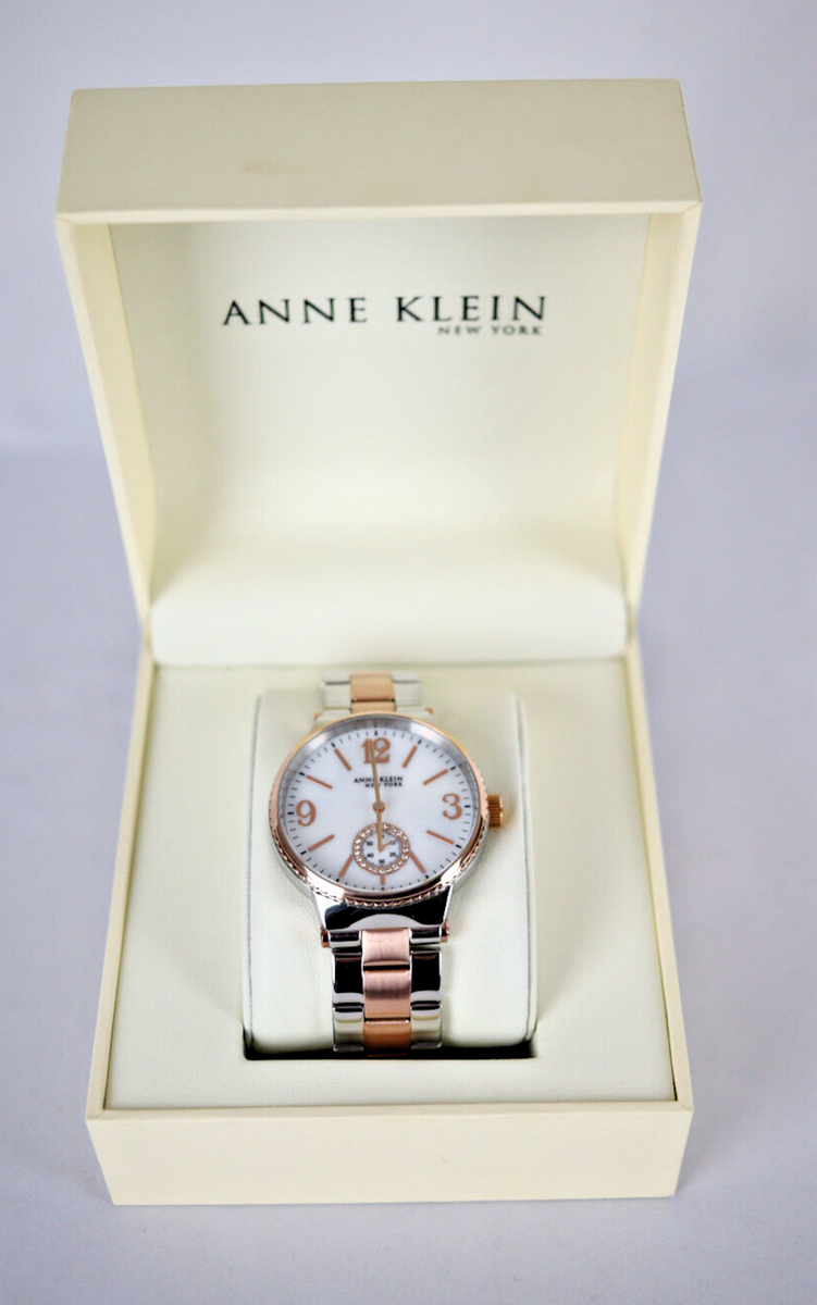 Anne Klein Two Tone Automatic Mother of Pearl Watch 12/2339MPRT. NWT Anne Klein Women main image 2