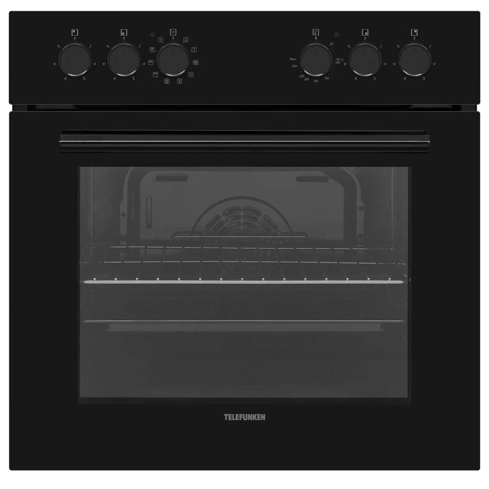 Telefunken ECH65A-B2 Einbauherd-Set | Backofen | Glaskeramikkochfeld | gebraucht - Bild 3 von 4