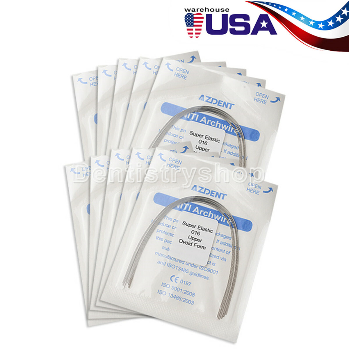 AZDENT Ortodonzia Dentale Super Elastico Niti Arco Fili Rotondo - Foto 11