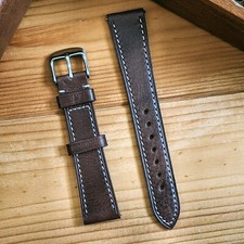 Quick Release Genuine Leather Watch Strap Band | 18mm 20mm 22mm