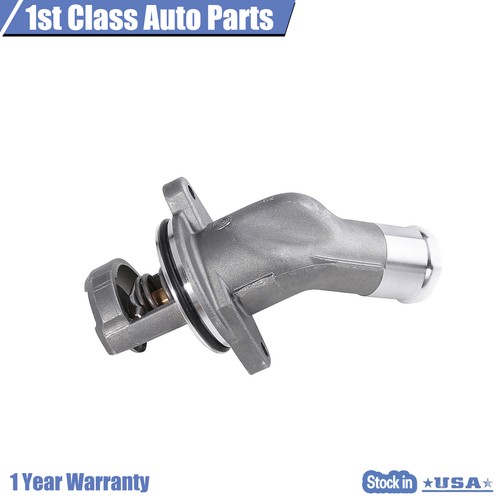 Engine Coolant Thermostat W/ Housing For 2002-2006 Audi A4 A6 Quattro 3.0L V6 - Picture 3 of 6