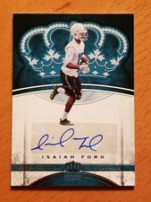 2017 Crown Royale Platinum Rookie Auto #39 Isaiah Ford Miami Dolphins RB
