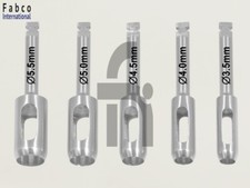 Dental Tissue Punch Kit 5pcs Dental Surgical Surgery Instruments 