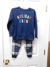 Joyspun  Unisex Holiday Pajamas Set 2-Piece-Small (6-7)-NEW