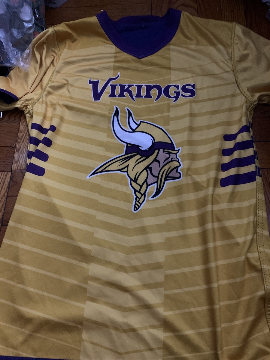 Lサイズ MINNESOTA VIKINGS replica フットボールシャツ Minnesota Vikings NFL Flag Football Reversible Jersey Adult Size