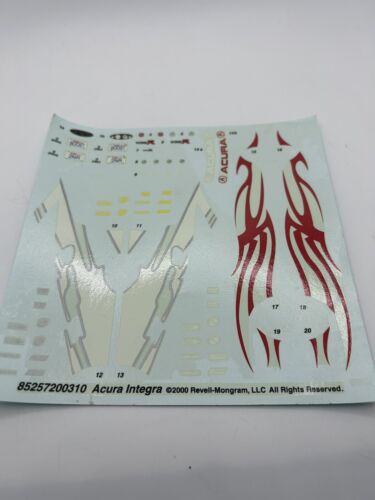 Acura Integra Revell Decal Original Parts model kit - Picture 1 of 2